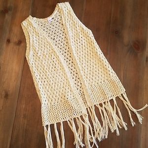 Crochet Vest with Fringe